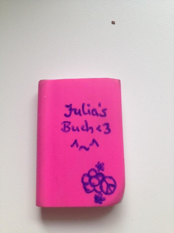 Mein Radiergummi ^^ hab ich süße Freunde