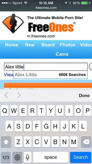 6666 searches for me on @FreeOnes I'm #flattered seeing as how I only have a few videos out #porn #love