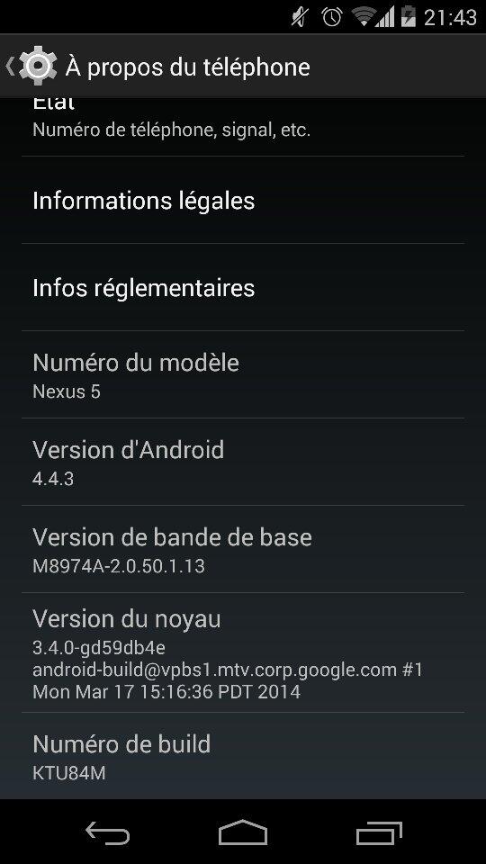 kevin14389's tweet image. Bonjour à toi #Android 4.4.3 :) 
#Android443KitKat