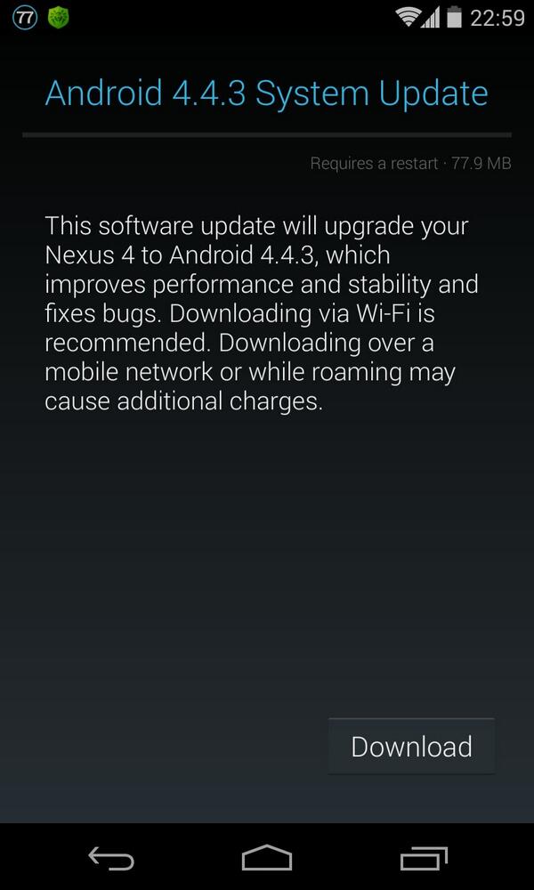 ssturmann's tweet image. #Android443KitKat