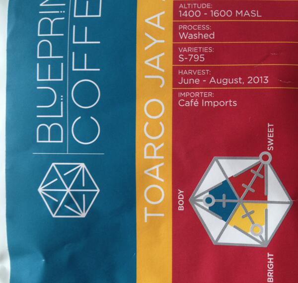 FreshCupMag's tweet photo. This Indonesian Sulawesi from @BlueprintCoffee is something special. Sweet, tobacco, tannins. A @CoffeeFestShow gem. http://t.co/cMZGOzrmys