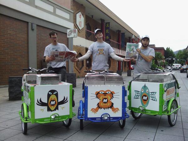 Cargo Bike Couriers are out pedaling the <a href="/portlandmercury/">Portland Mercury 🗞</a> Bike Issue! with <a href="/pedalpalooza/">Pedalpalooza</a> calendar &amp; guide!