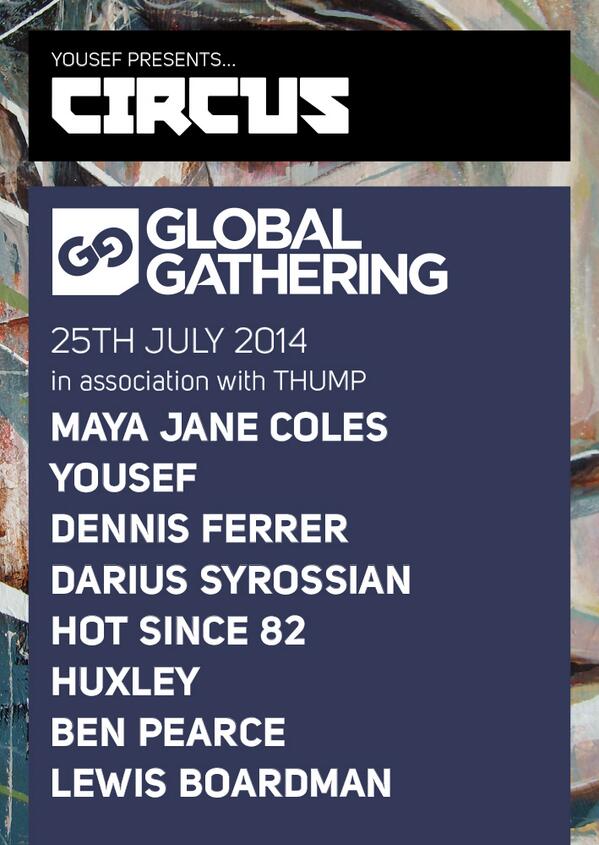 yousefcircus's tweet photo. thank you for having @CIRCUSmusic this year @GlobalGathering we are honoured! http://t.co/rG2IxtZj9x