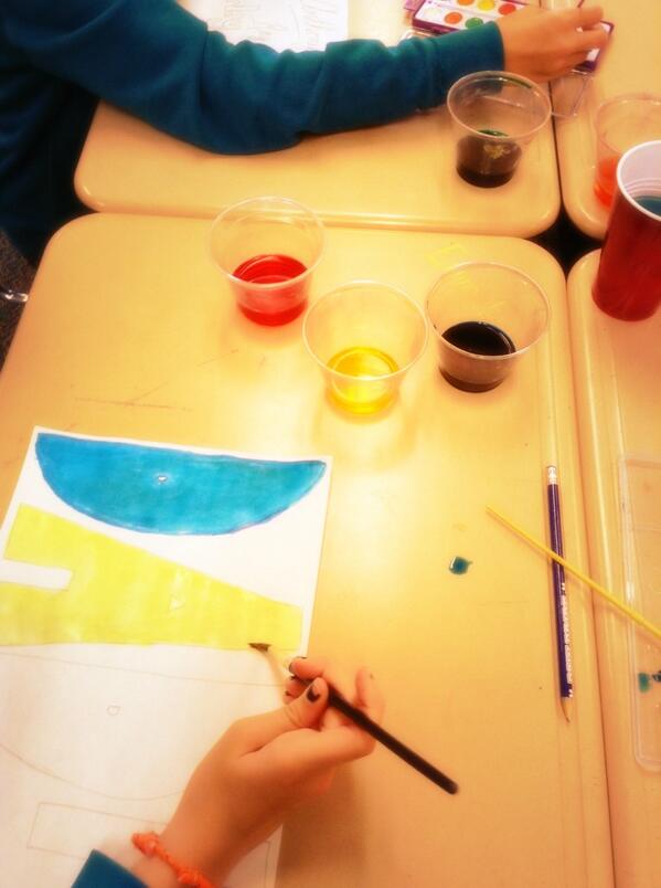 RisherClass's tweet photo. Watercolor with homemade paints. #risherclass http://t.co/2VmF48JtXs