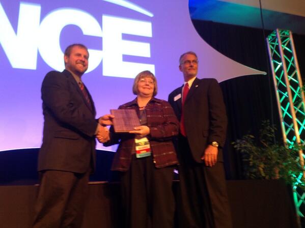 Congratulations to Cindy Talley for Outstanding Community Service for ACTEN! #nce2014 <a href="/NeSBEA/">NSBEA</a>