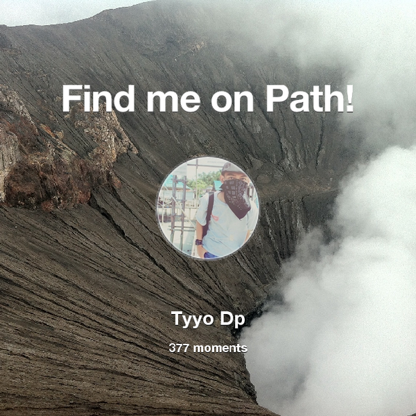 tyyodp's tweet photo. I've shared 377 memories with my friends on #Path - see them now at http://t.co/wB6XW3Bw9G! #thepersonalnetwork http://t.co/Tjask4gomc