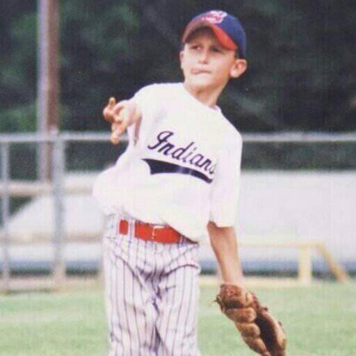 Throwing out the first pitch at the @Indians game tonight guess it's just meant to be