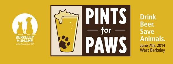 TheBeerWench's tweet image. PINTS FOR PAW BEER FEST is this Saturday, June 7th 2-5pm West Berkeley. $35 Bring your dogs! berkeleyhumane.org/PintsForPaws