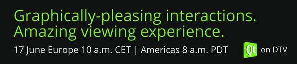 QtbyDigia's tweet image. Qt on DTV &amp;amp; STB Webinar June 17 at 10 CET &amp;amp; 8 PDT Join us! RT #settopbox @digitalnews @STBNews bit.ly/IQntiU