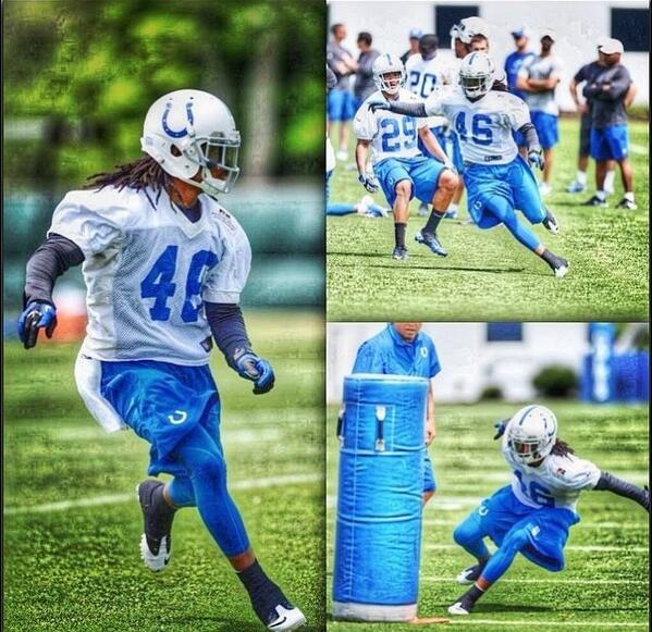 DraftDiamonds's tweet photo. Qua Cox is making an impact at #Colts camp http://t.co/T6alUXzO4t