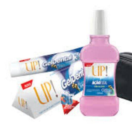 Kit bucal upessencia com antiseptico bucal, gel dental e necessaire.
Só aqui na Perfup.com