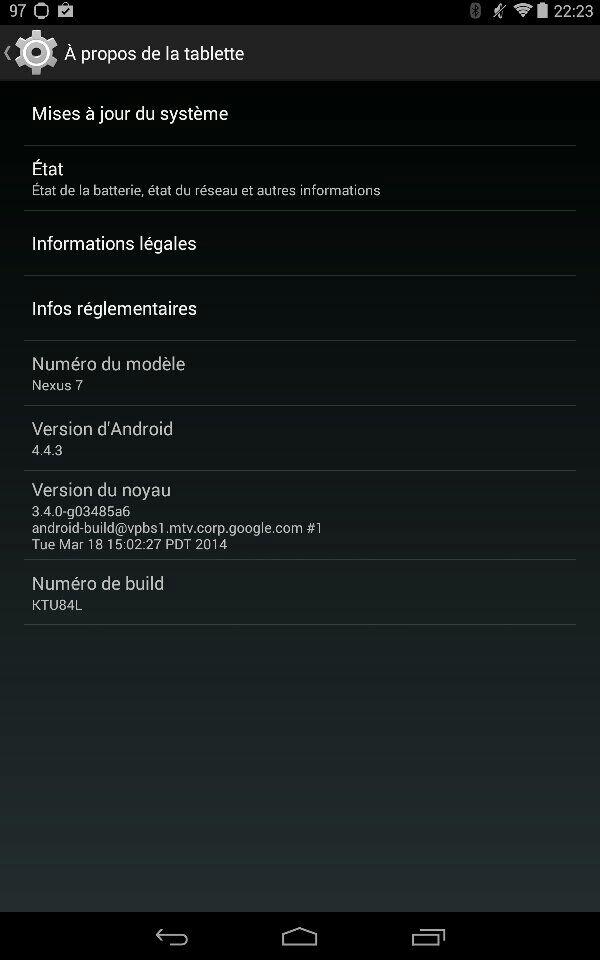 Trezor2Keloks's tweet image. hop ça c&apos;est fait :D #Android443KitKat