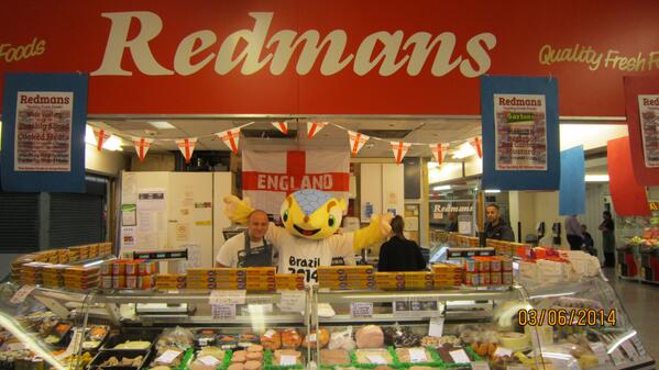 World Cup Brazilian Mascot ''armadillo' Meeting St Johns Market Traders today in LIVERPOOL