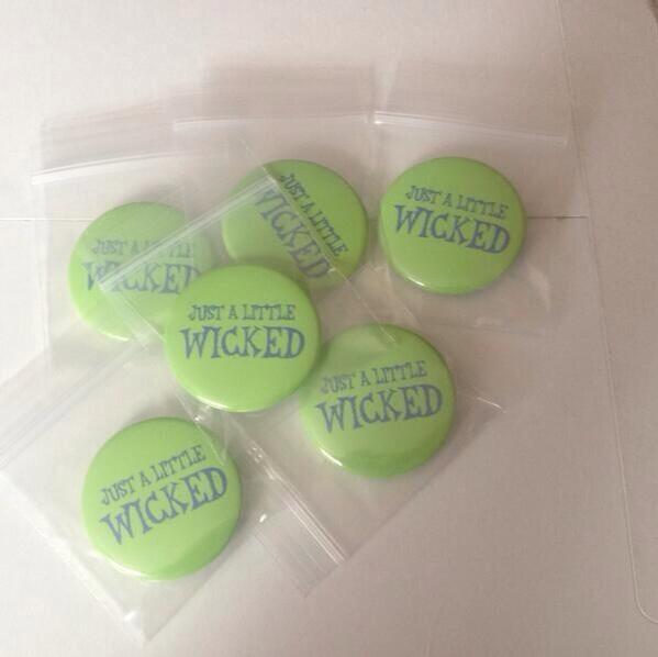Westendladyx's tweet photo. RT &amp; follow for the chance to win a "just little wicked" pin! We've 3 to give away! Winners announced 10pm June 5th! http://t.co/1VOFV9RAQt