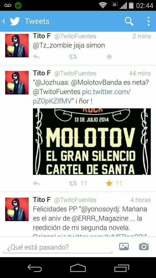 allterno's tweet photo. @ivan_guerrero96 listo ya confirmado @MolotovBanda @TwitoFuentes http://t.co/tKRwZdfIlj