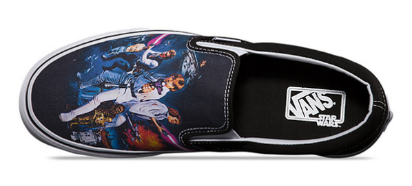 Gizmodo's tweet photo. Shoe or shoe not: the new "Star Wars" sneaker collection from Vans http://t.co/On5pYApINq http://t.co/T6RrUnYXmq