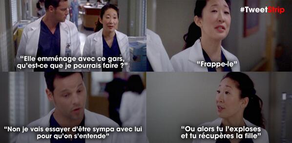 TweetStripTF1's tweet photo. Leçon de vie par Cristina ✌😂 #GreysAnatomy #TweetStrip http://t.co/4iDUdJ0iP3 http://t.co/OIFGlfP48h