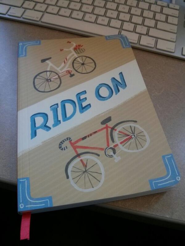 My new notebook. Thankful for my bike rides every day. #smallmercies