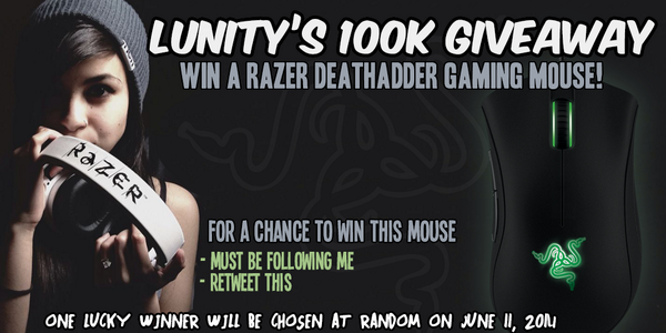 lunityy's tweet image. How to win this Razer DeathAdder? Follow &amp;amp; Retweet this picture! Winner will be randomly selected on June 11, '14.