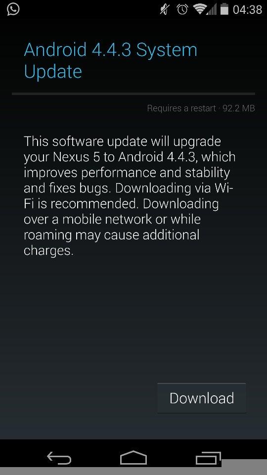 twilliamok's tweet image. Update complete. It feels faster now. Or is it just a placebo effect? #Android443KitKat