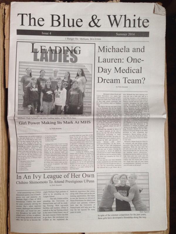 MHSBlueandWhite's tweet photo. Look what came in. #lastissue #collectible #congrats #tomorrowpeople http://t.co/e1eMmp2Q92