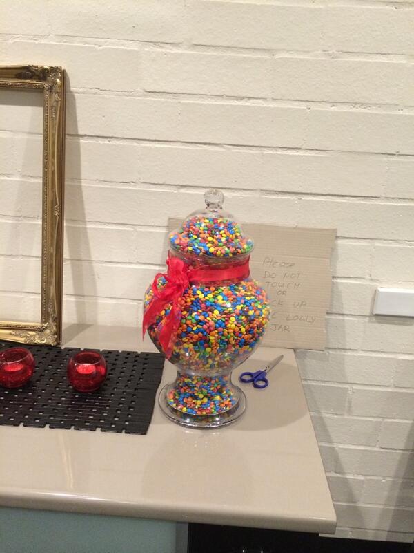 Our p and c are running a guessing competition. Don't forget to have a guess at the number of m and m's.