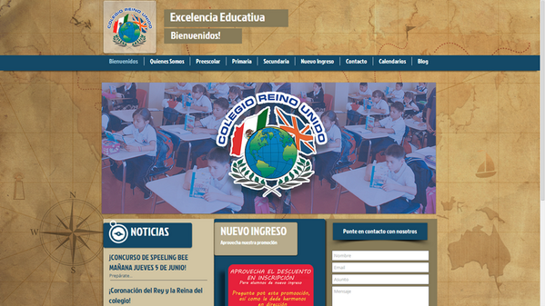 Conoce nuestra página web colegioreinounido.com