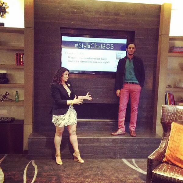 tonyhyppolite's tweet photo. @askemmi explains question #1 for #stylechatbos #mensfashion #stylist #fashion http://t.co/Yiod527QWZ http://t.co/BiY0ba6at1