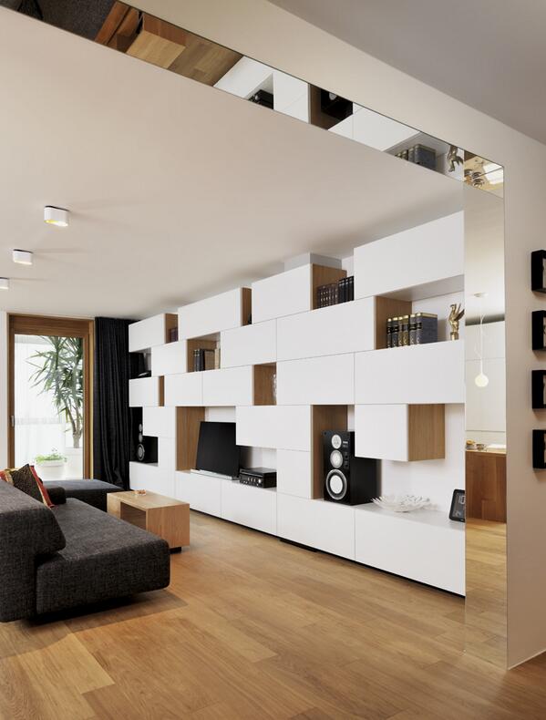 DianaBudds's tweet photo. A compact, minimalist apartment in #Slovenia: http://t.co/Ntvn8HIl9z #smallspaces via @dwell http://t.co/hFS1wJ2HMy