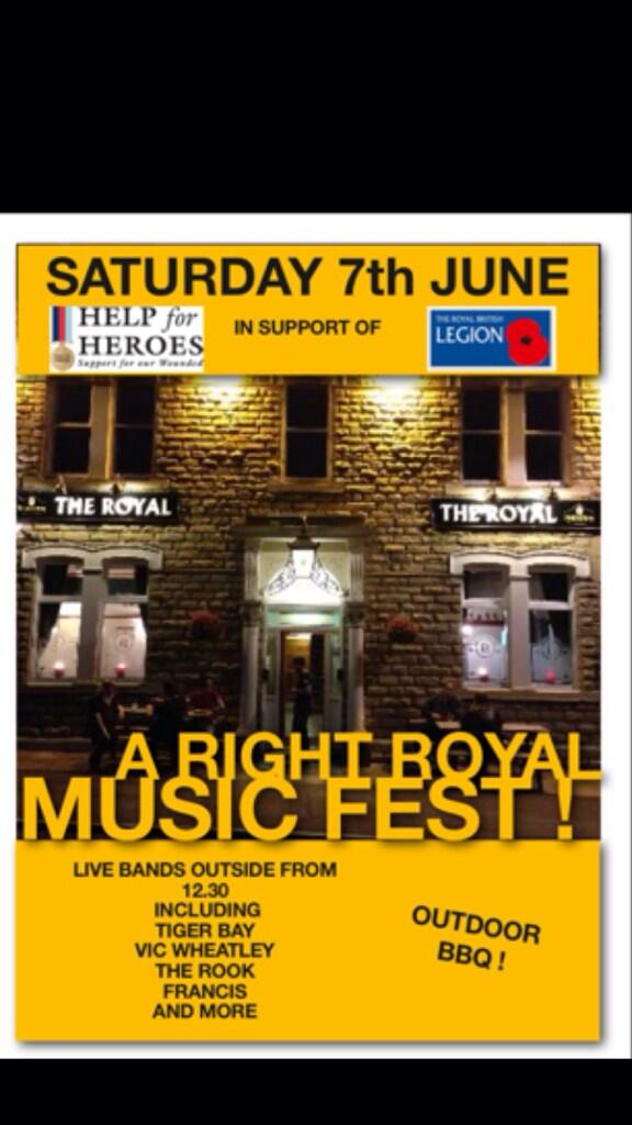 Looking forward to this event in #pudsey at the royal on station street @HelpforHeroes @PoppyLegion @alehousepubco