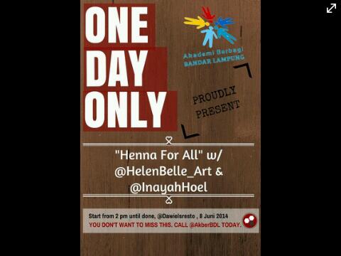 Hai mbak <a href="/SophieIbrahim/">Dewi Sophy Septeka J</a> kita juga ada kelas hari minggu tgl 8 Juni nih. Dateng yah, berbagi bikin happy :)