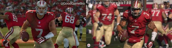 GoodGameBro's tweet photo. Click here - [http://t.co/VMnWqWvrFi] to view the Madden 25/Madden 15 comparison shot in hi-res. http://t.co/sKDocj9oGY