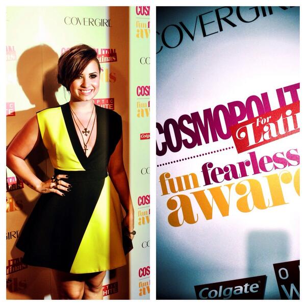 Paloma_Veloz's tweet image. La bella #DemiLovato llegando a los premios #funandfearless de @CosmoForLatinas. Detalles en @UnNuevoDia