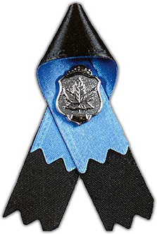 MeanwhileinCana's tweet photo. My heart goes out to the families of these officers. Share the peace officer mourning ribbon. #PrayForMoncton http://t.co/haOeFvShGL