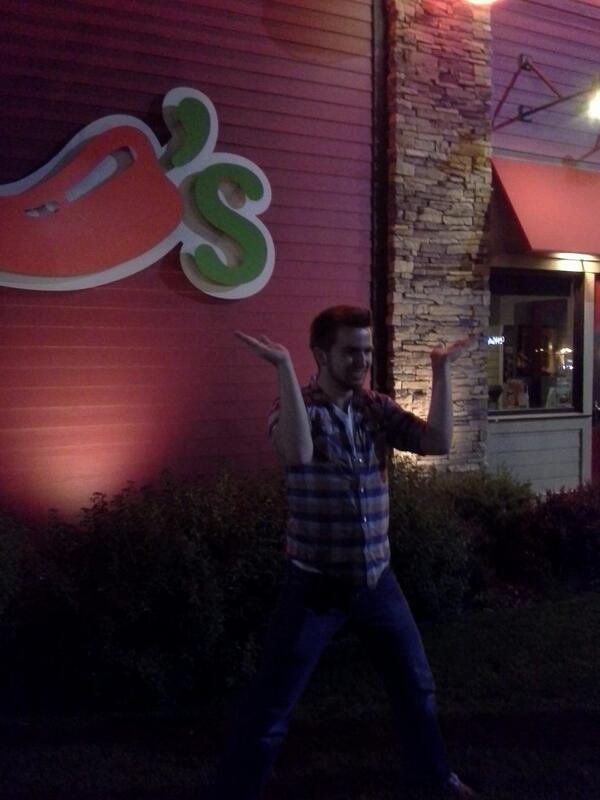 JBeeizzle's tweet image. So Steve opened his call to Chile at Chile's! #GodHasASenseOfHumor