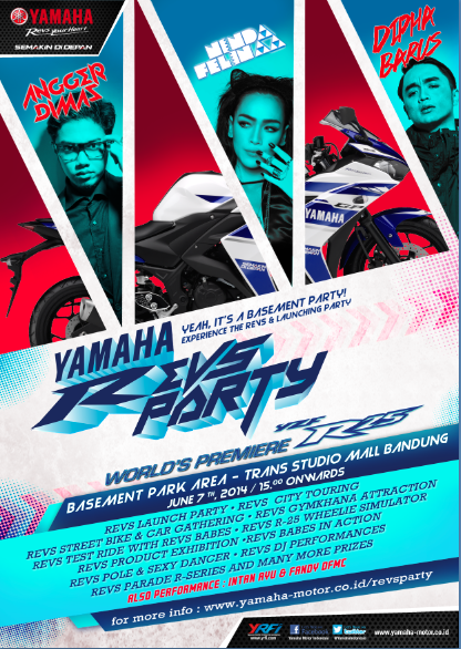 Come &amp; join us! <a href="/YamahaIndonesia/">Yamaha Indonesia</a> #YamahaRevsParty w <a href="/diphabarus/">dipha barus</a> <a href="/AnggerDimas/">Angger Dimas</a> @nindafelina @in_tanayu <a href="/fandyDFMC/">fandyDFMC</a>