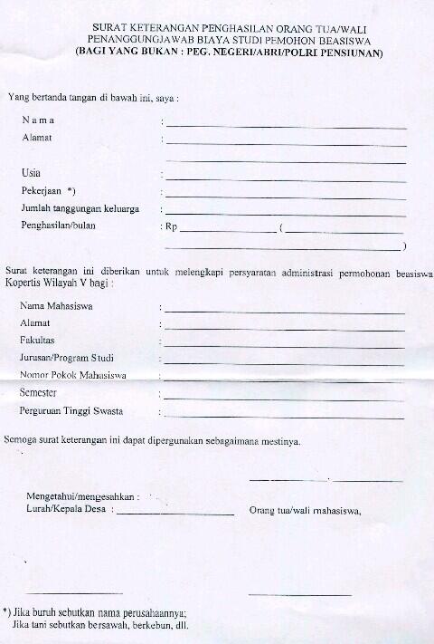 Sekilas memang surat keterangan mirip dengan surat surat pernyataan tapi sebenarnya beda Surat Keterangan Penghasilan Orang Tua Dari Desa Doc