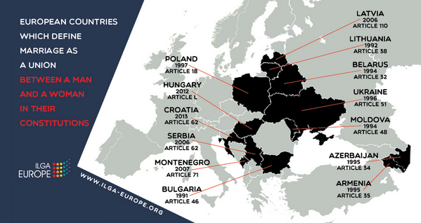ILGAEurope's tweet photo. Now also #Slovakia defines marriage as a union between a man &amp; a woman in  constitution. Our statement soon. @inakost http://t.co/MHghcmXUkX