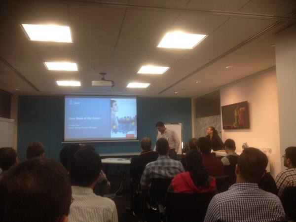 after_12's tweet image. Perth Java and JVM meet up kicking off @bankwest #perth #javameetup