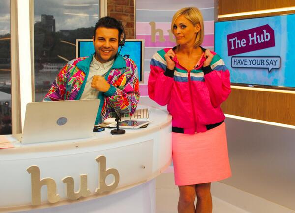 thismorning's tweet image. They're catching on in the #TMHub! #Shellsuits @chris_clenshaw @Jennifalconer