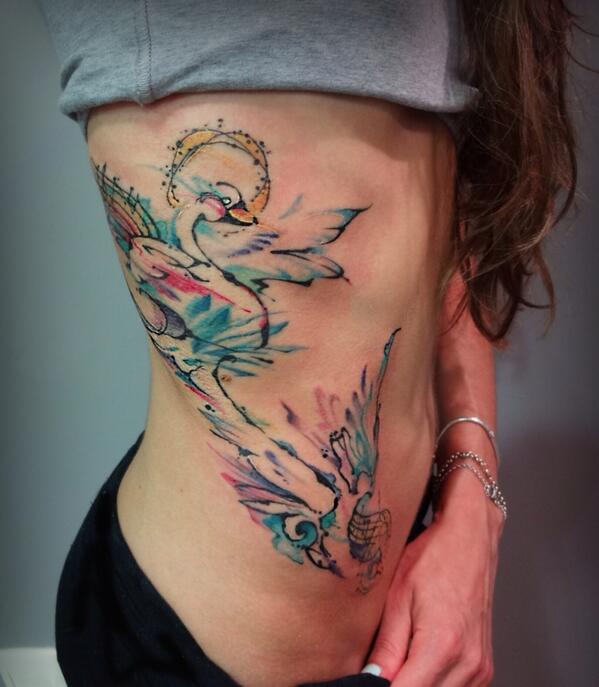 Swan Tattoo Design Images Swan Ink Design Ideas  Swan tattoo Black swan  tattoo Tattoos