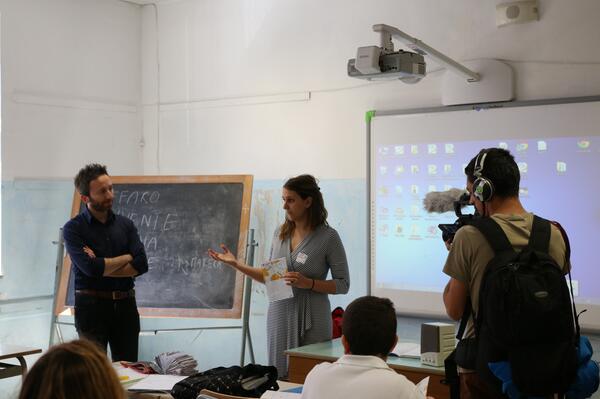 <a href="/TEC_South/">TranseuropaCaravanS </a> &amp; <a href="/radiokreattiva/">Radio Kreattiva BARI</a> in #Bari <a href="/LuciaAbbinante/">Lucia Abbinante</a> @olgicavukovic #citizenspact #legality school #antimafiaproject