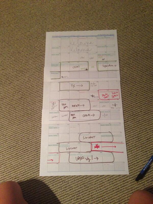 KylaInaba's tweet image. How did this happen? Tour sched for the next 3 months #needamanager #needaprivatejet #helpmewestjet! #tourlife #golf