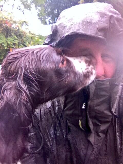 HoylandJamie's tweet image. Samantha and I a little wet after this mornings early walk ! #lightdrizzle