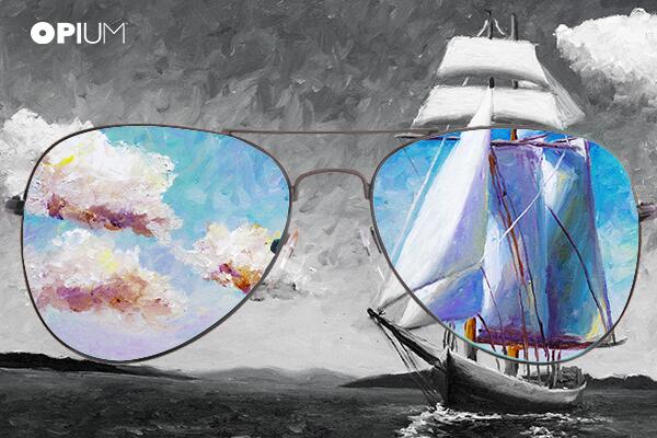 OPIUMeyewear's tweet image. I can’t change the direction of wind, but I can adjust my sails to always reach my destination.  #ColorfulVision