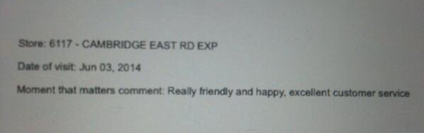 Good stuff, make our customers smile <a href="/Ria_Tomlinson/">Ria Tomlinson</a>