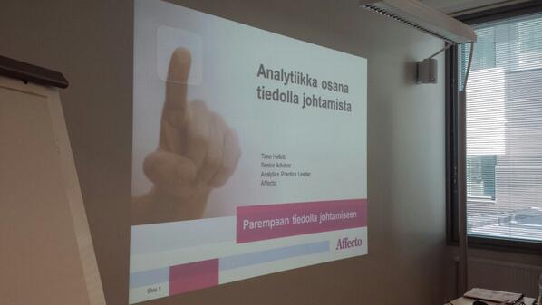 immon's tweet image. Seuraavana vuorossa #Affecto Timo Helkiö #analyticspro