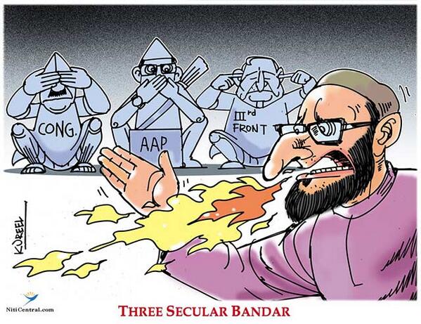 owaisi cartoon के लिए इमेज परिणाम