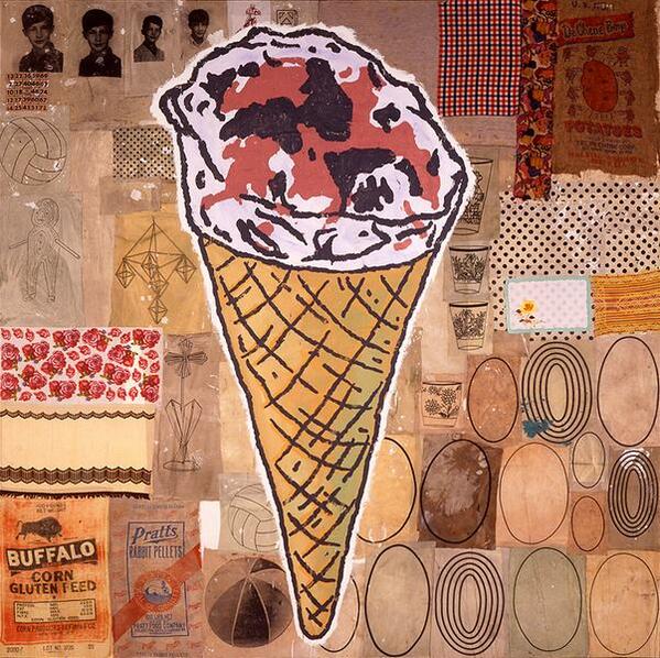 Che ne dite di un buon gelato? :) #DonaldBaechler 'Hundred Pound Ice Cream Cone' (1998) #icecream