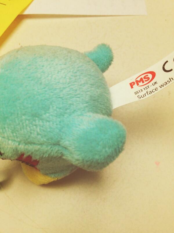 JoPlattTweets's tweet image. Just noticed that my Angry Bird toy (a gift from my daughter) is made by a company called 'PMS'.
#HowAppropriate